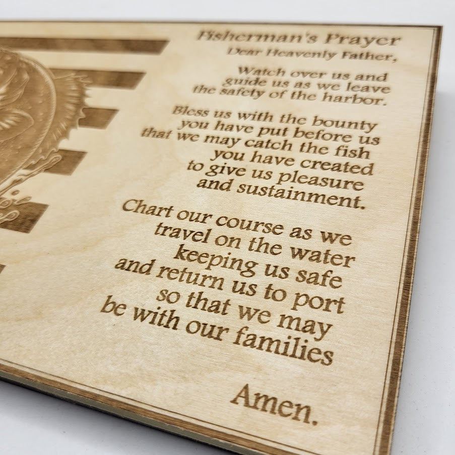 Fisherman's Prayer Sign - Bass