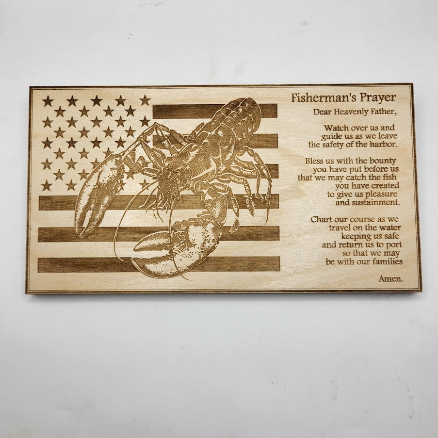 Fisherman's Prayer Sign - Lobster