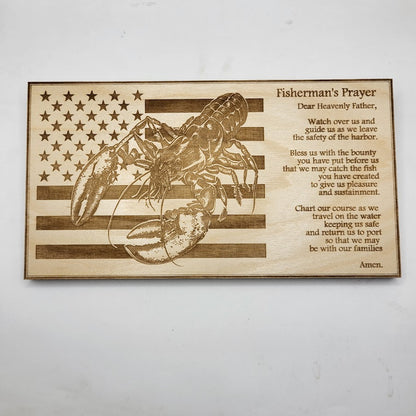 Fisherman's Prayer Sign - Lobster