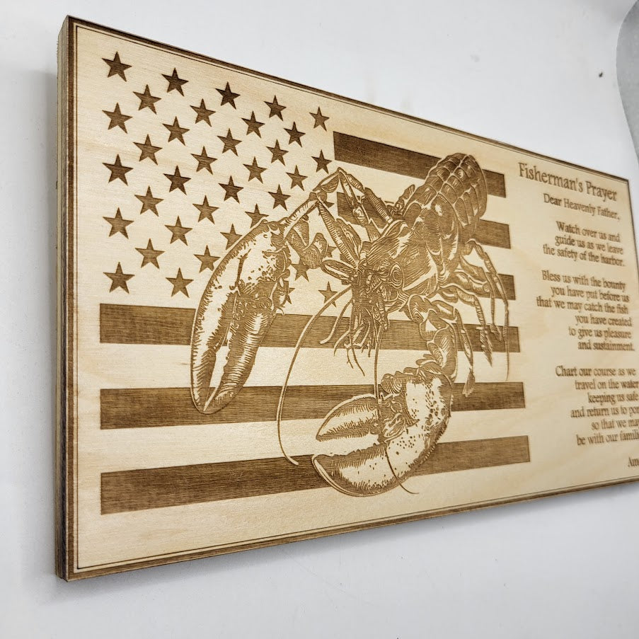 Fisherman's Prayer Sign - Lobster