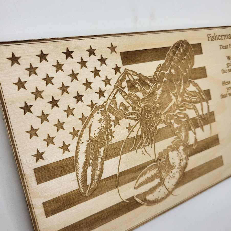 Fisherman's Prayer Sign - Lobster