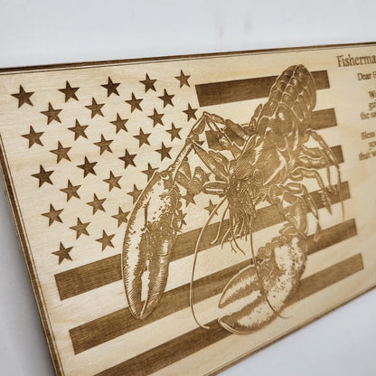 Fisherman's Prayer Sign - Lobster