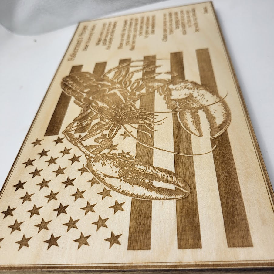 Fisherman's Prayer Sign - Lobster