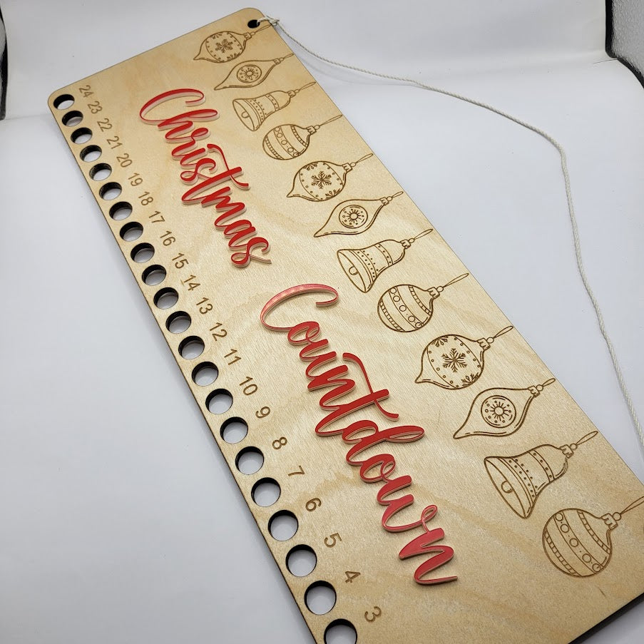 Candy Cane Countdown - Hanging Ornaments