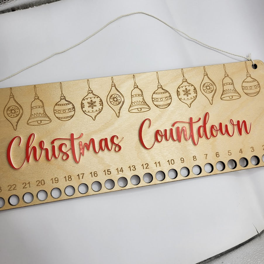 Candy Cane Countdown - Hanging Ornaments