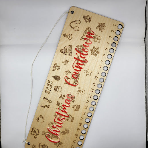 Candy Cane Countdown - Christmas Line Art