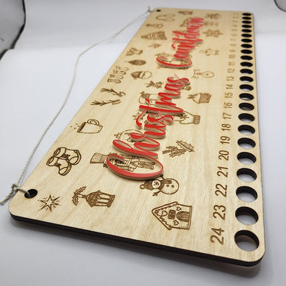 Candy Cane Countdown - Christmas Line Art