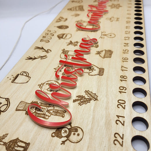 Candy Cane Countdown - Christmas Line Art