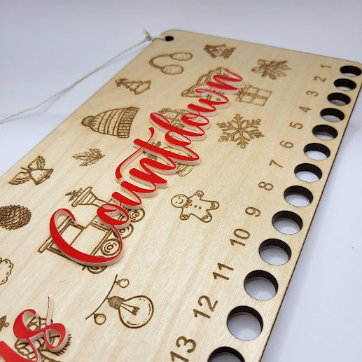 Candy Cane Countdown - Christmas Line Art