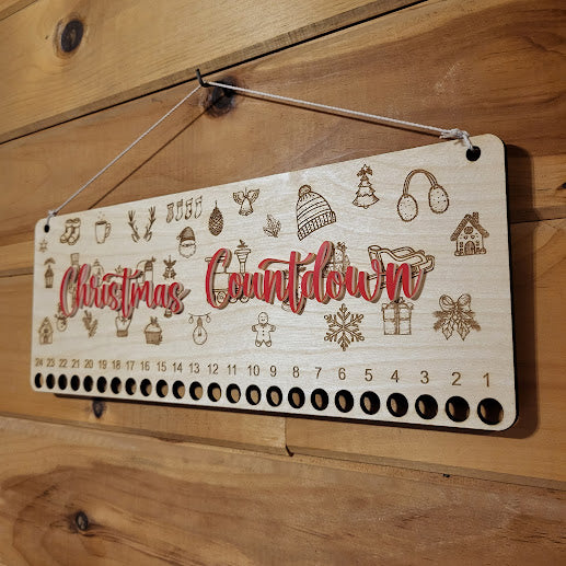 Candy Cane Countdown - Christmas Line Art