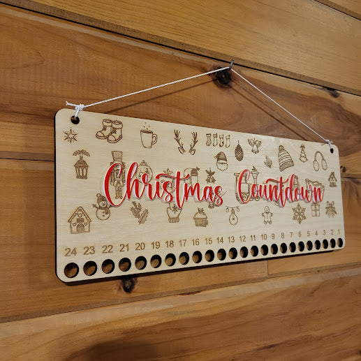 Candy Cane Countdown - Christmas Line Art