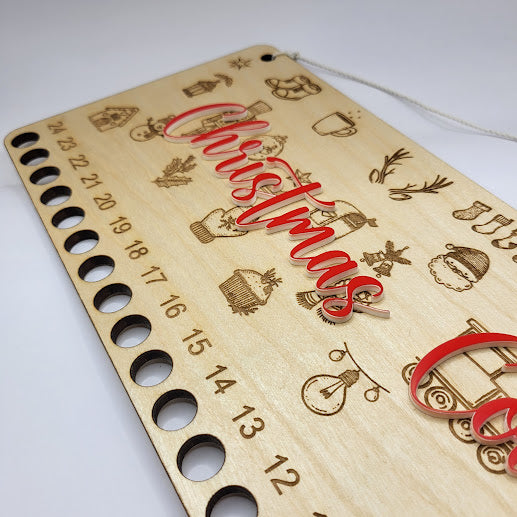 Candy Cane Countdown - Christmas Line Art