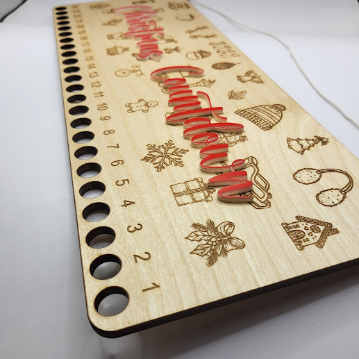 Candy Cane Countdown - Christmas Line Art