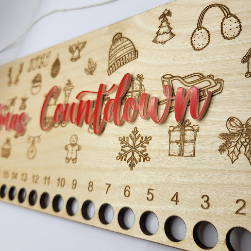 Candy Cane Countdown - Christmas Line Art