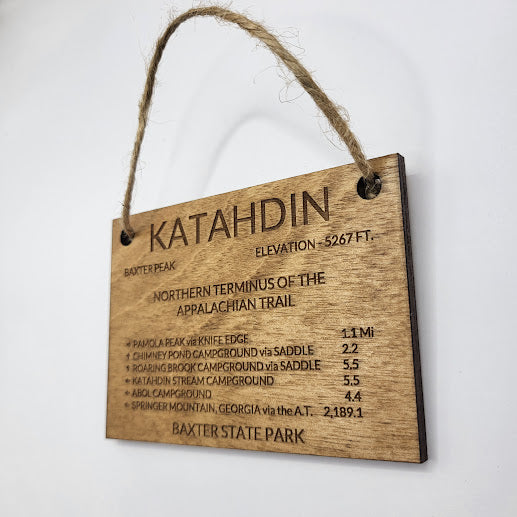 Mount Katahdin Summit Sign Ornament