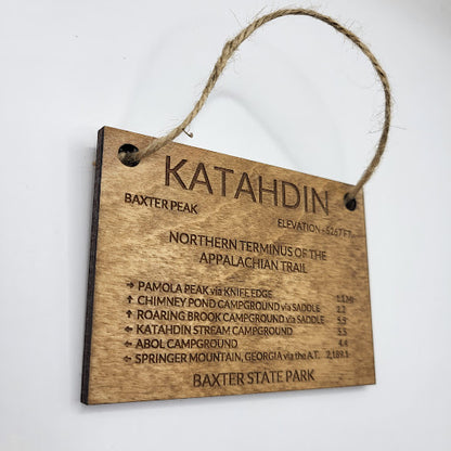 Mount Katahdin Summit Sign Ornament