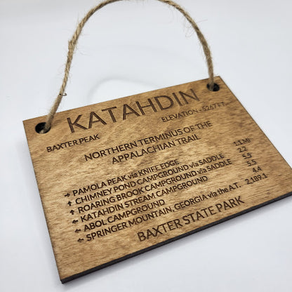 Mount Katahdin Summit Sign Ornament