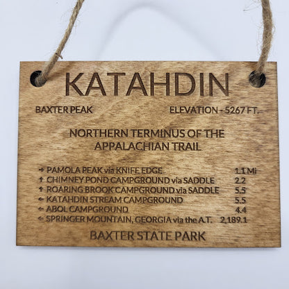 Mount Katahdin Summit Sign Ornament