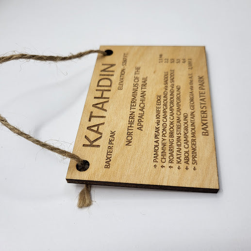 Mount Katahdin Summit Sign Ornament