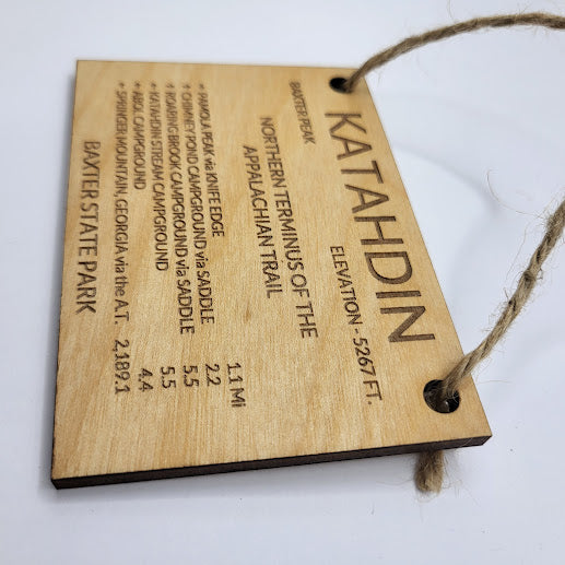 Mount Katahdin Summit Sign Ornament