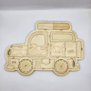 Car Puzzle 3 Layer Basswood