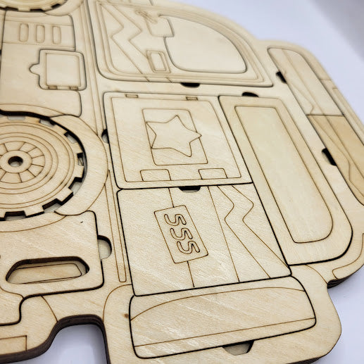 Car Puzzle 3 Layer Basswood