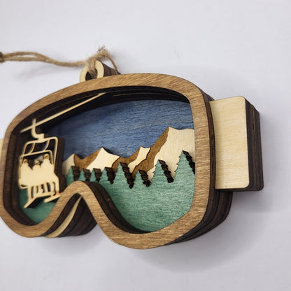 Ski Goggle Ornament