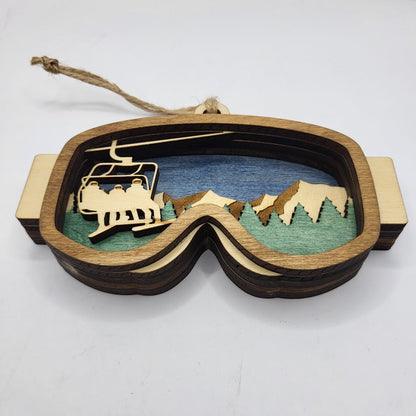 Ski Goggle Ornament