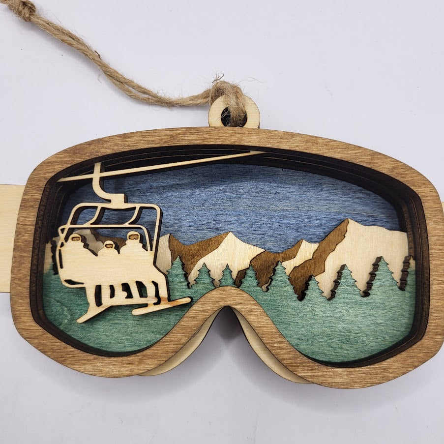 Ski Goggle Ornament