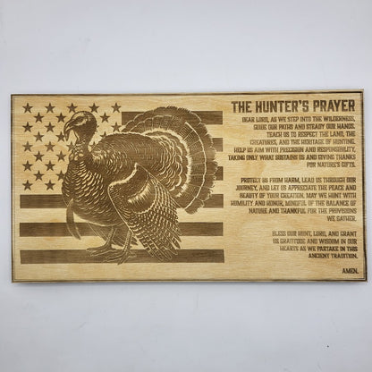 Turkey Hunter's Prayer Sign