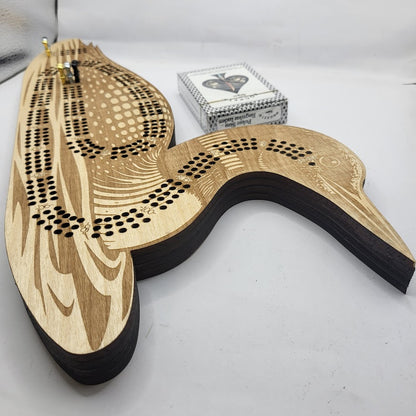 Loon Cribbage Board
