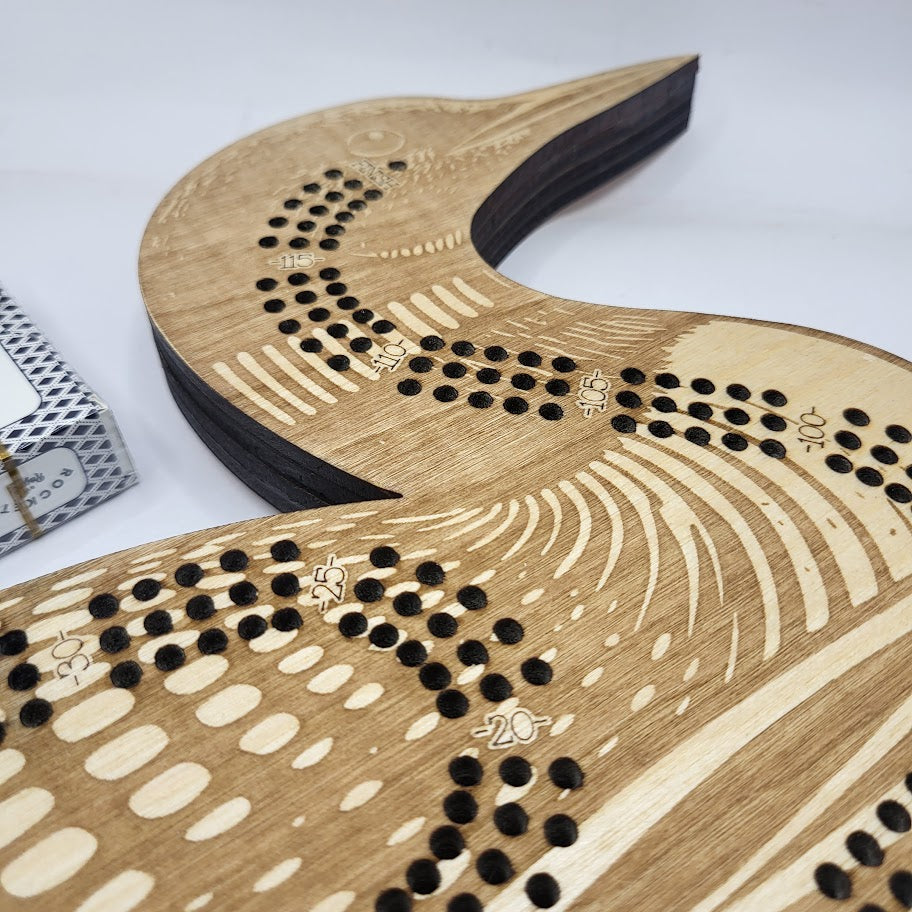 Loon Cribbage Board