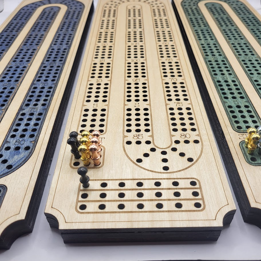 Classic 3 Track Cribbage Board