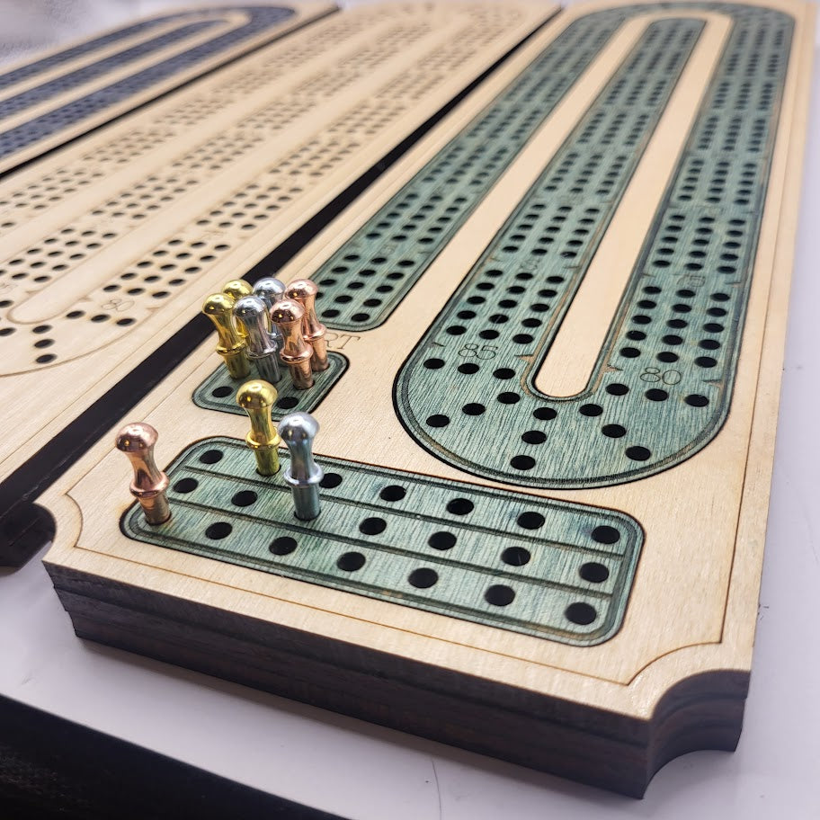 Classic 3 Track Cribbage Board