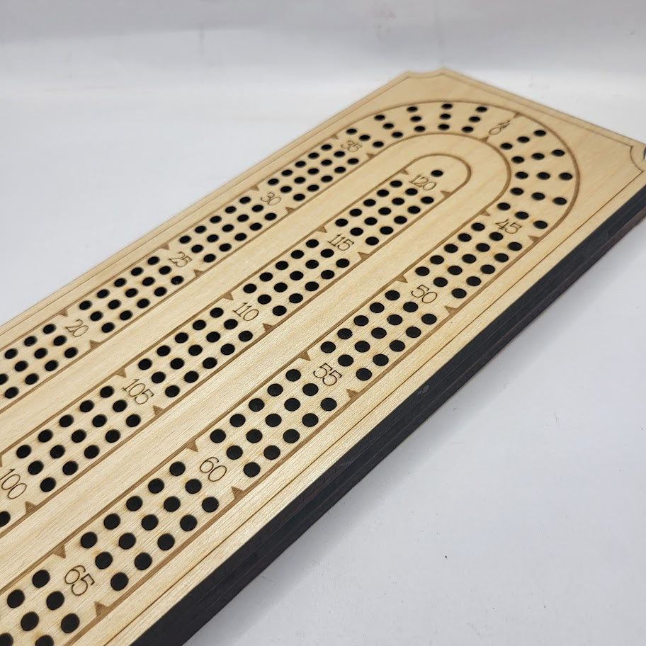 Classic 3 Track Cribbage Board