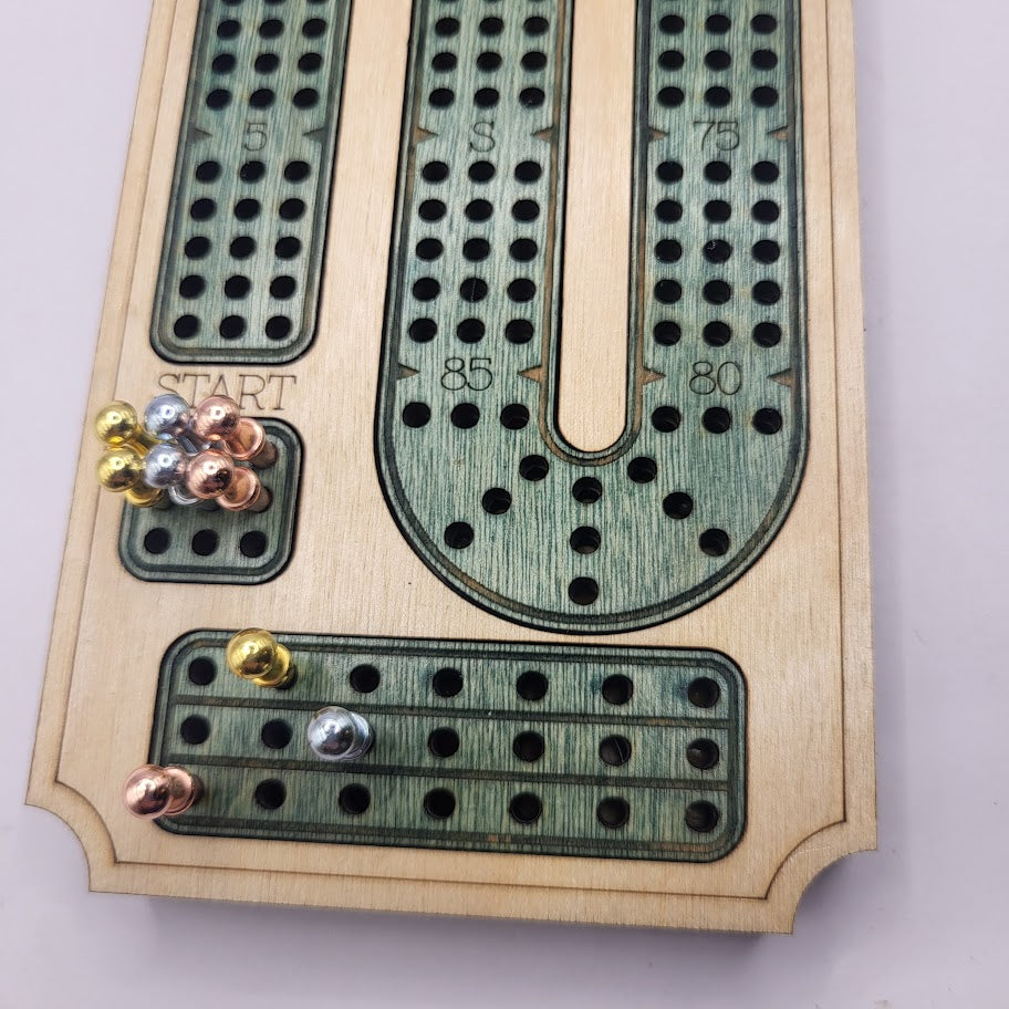 Classic 3 Track Cribbage Board