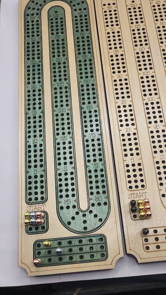 Classic 3 Track Cribbage Board