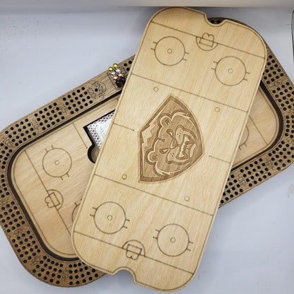 Ice Hockey Cribbage Board