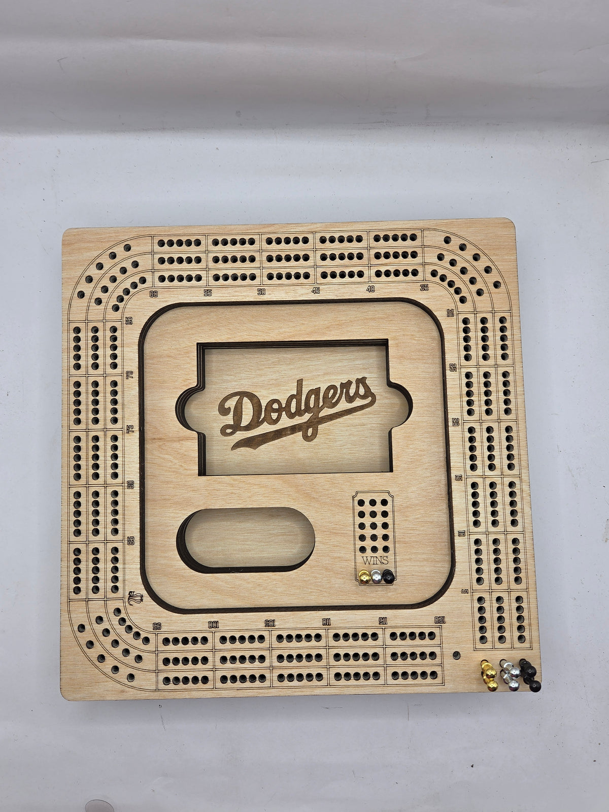 Square Cribbage Board
