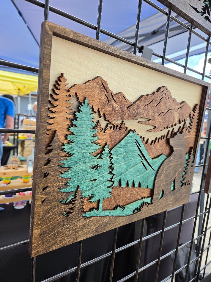 Bear Layered Wall Art