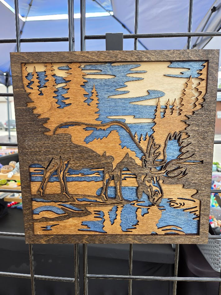 Moose Wildlife Wall Art