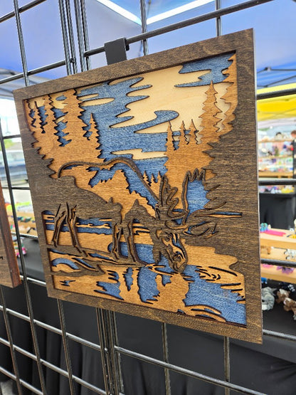 Moose Wildlife Wall Art