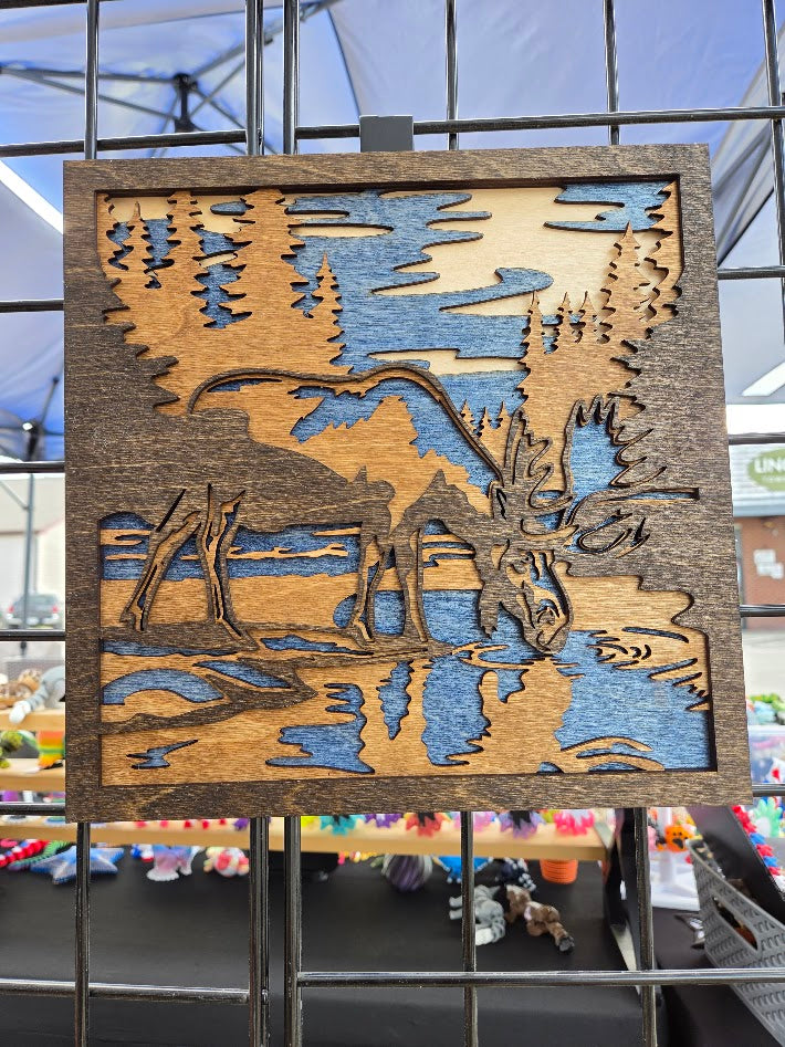 Moose Wildlife Wall Art