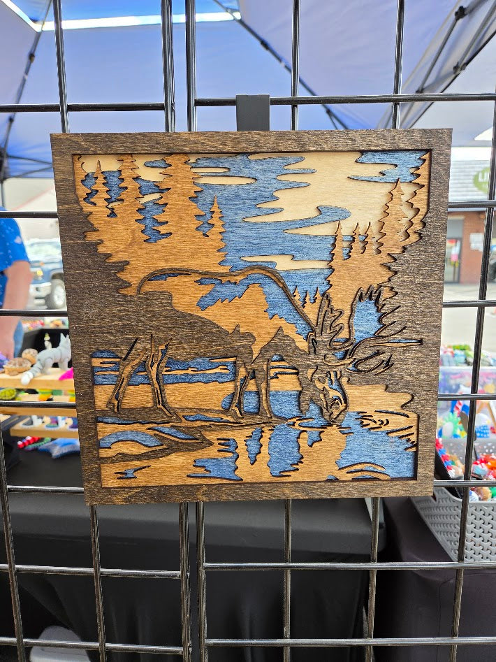 Moose Wildlife Wall Art