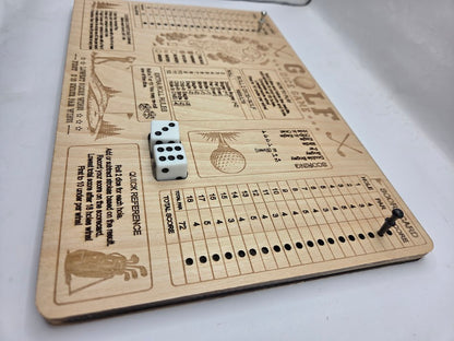Dice Golf Wooden Game