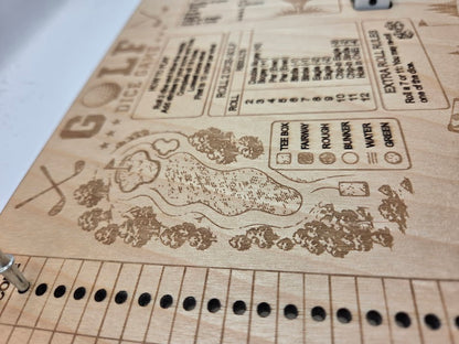 Dice Golf Wooden Game