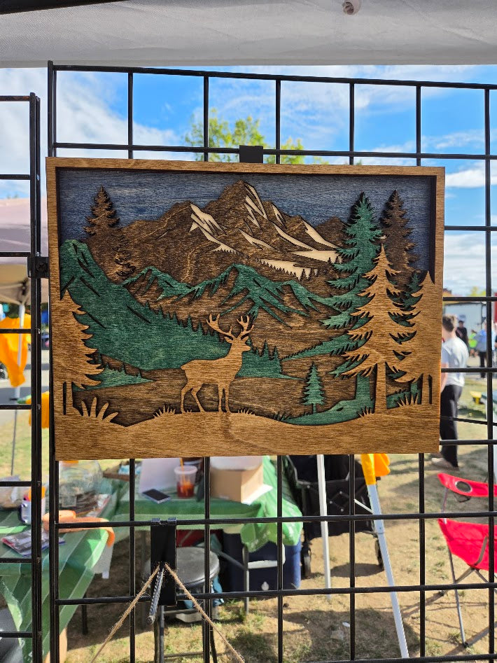 Deer Layered Wall Art