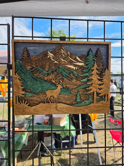 Deer Layered Wall Art