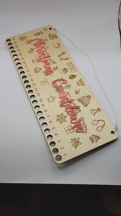 Candy Cane Countdown - Christmas Line Art