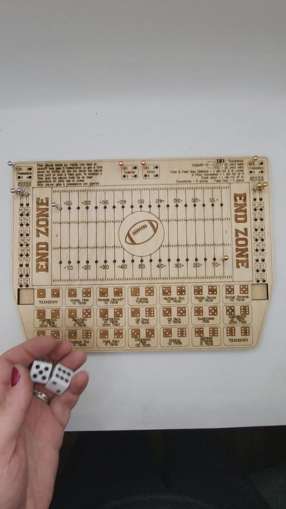 Dice Football Wooden Game